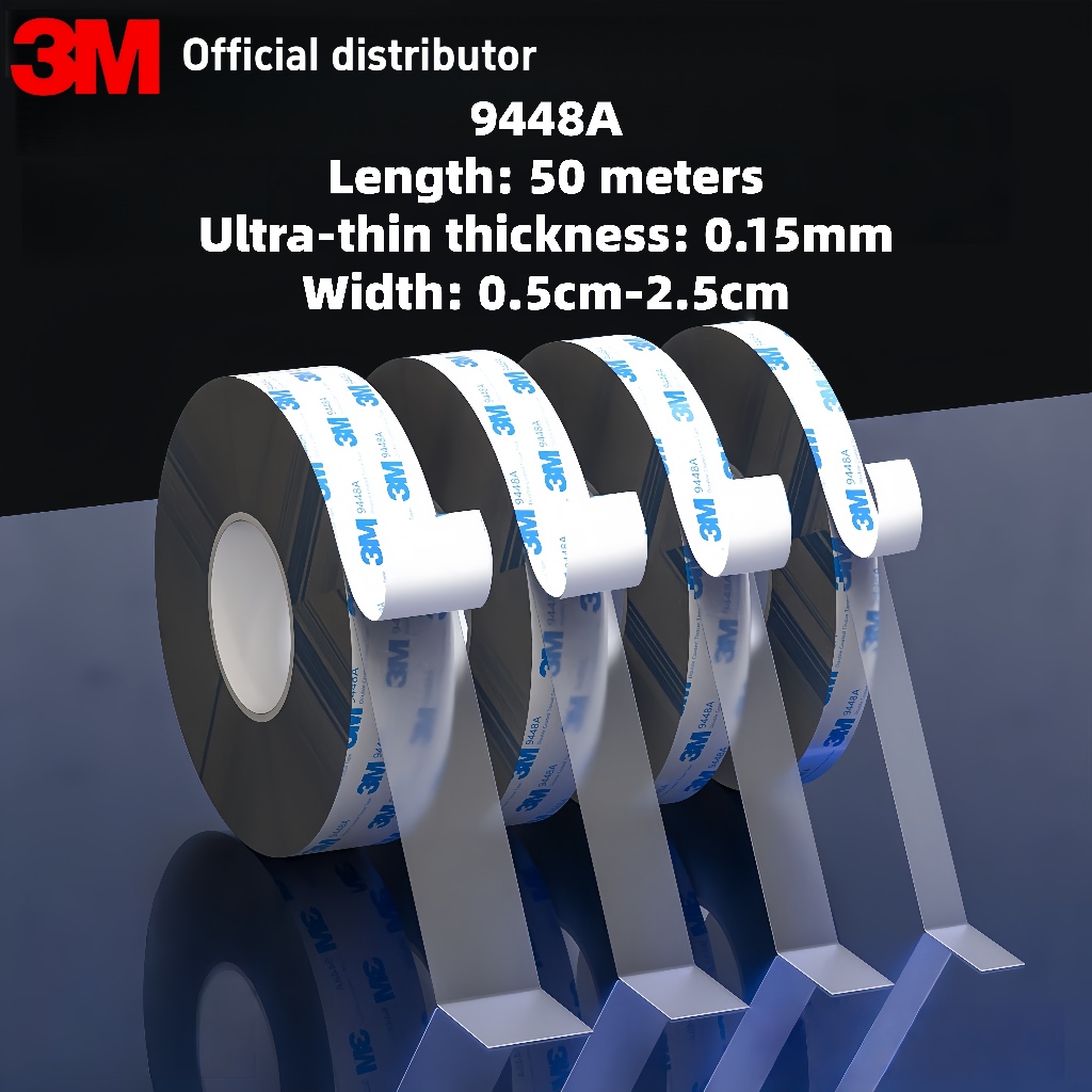 3M 9448A เทปกาวสองหน้าสีขาว 50 เมตรอุณหภูมิสูงสําหรับการซ่อมโทรศัพท์