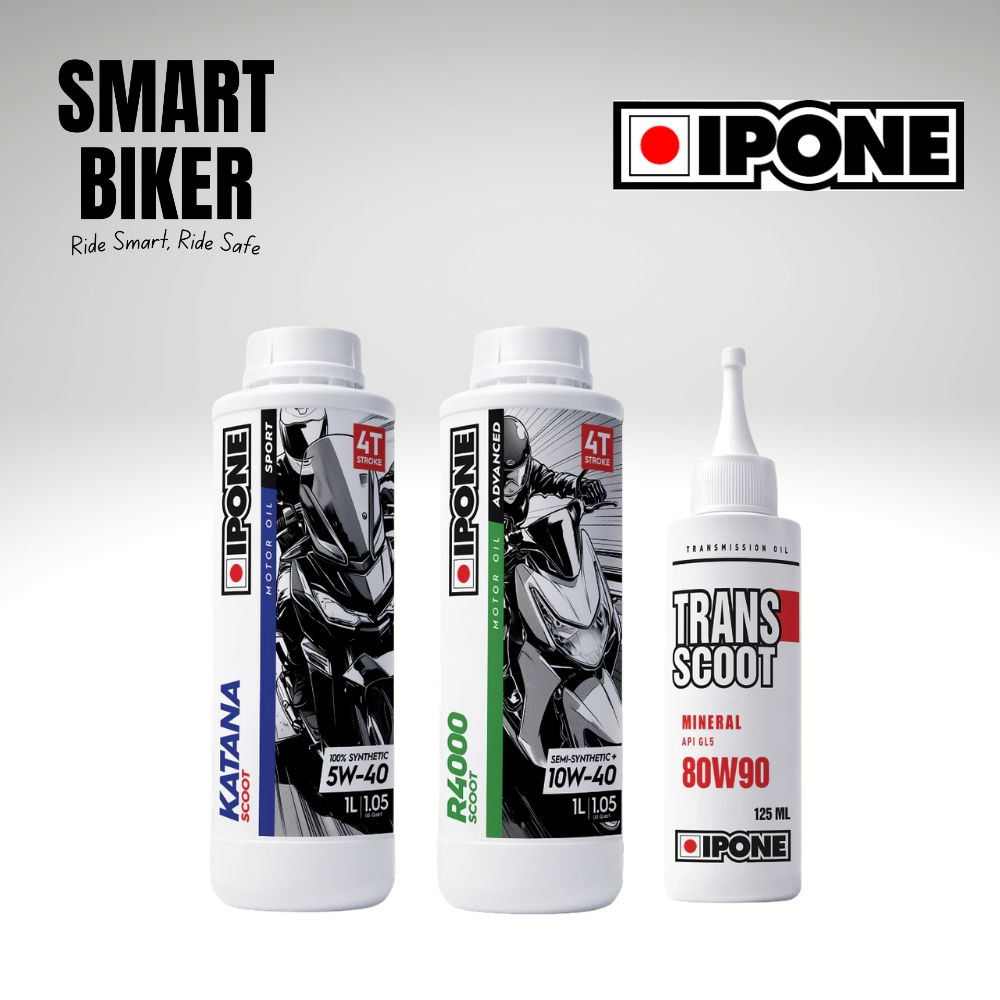 Ipone R4000/Katana Scooter Performance Engine Oil น้ํามันพรีเมี่ยมสังเคราะห์/กึ่งสังเคราะห์ Miyak Hi