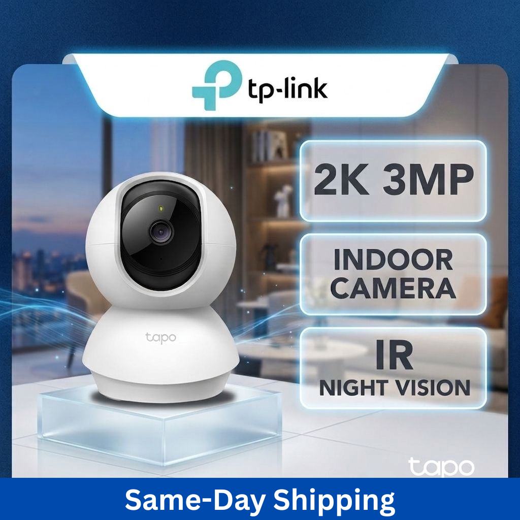 TP-Link Tapo TC71 2K 3MP Pan/Tilt Home Security WiFi กล้องวงจรปิด IP กล้อง 360 Night Vision 2 Way Au