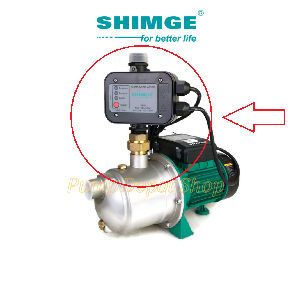 Shimge PS-01 ควบคุมปั๊มอัตโนมัติสําหรับ Series JET, BWJ, BW, BWI, PXM, SGJW