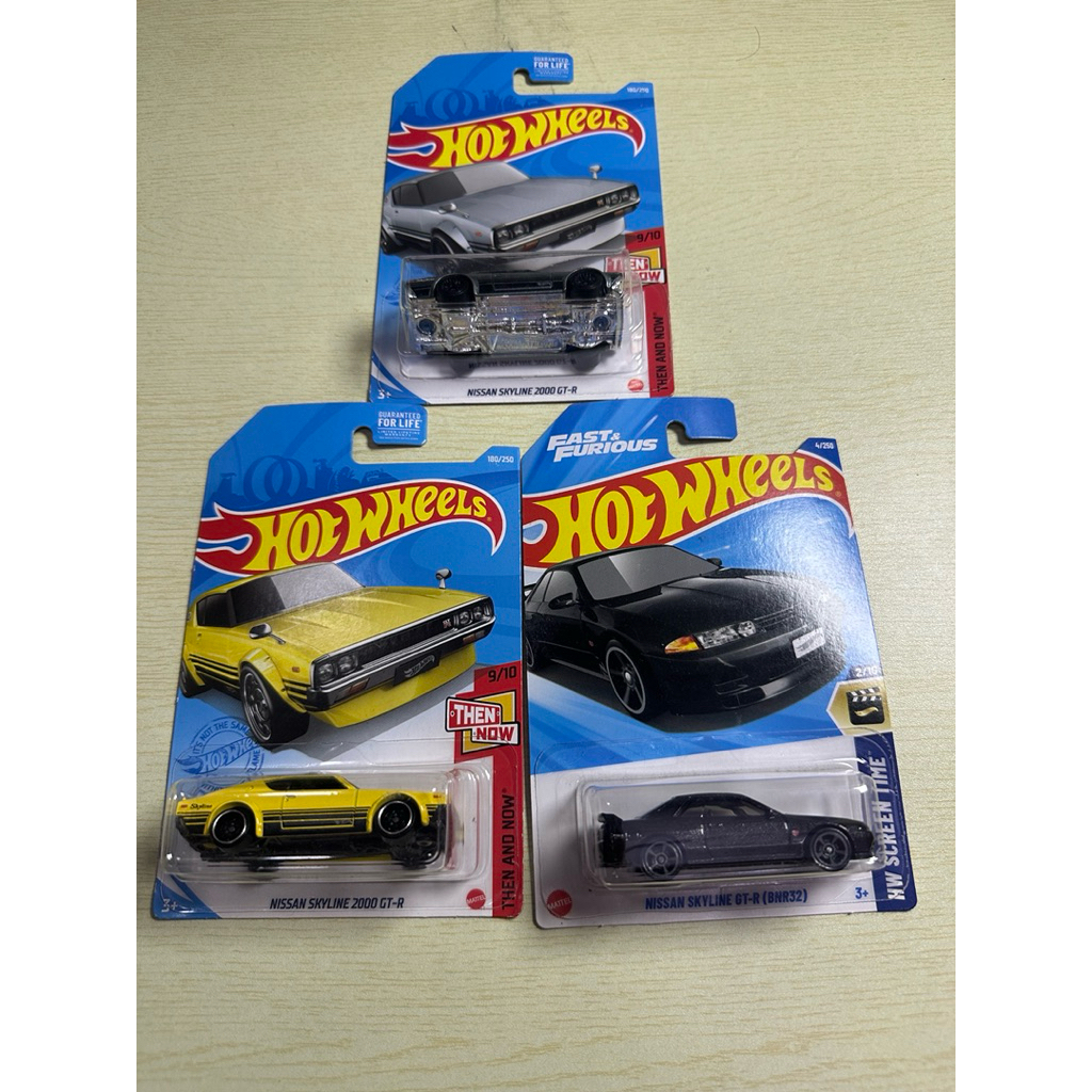 HOTWHEEL MAINLINE NISSAN SKYLINE LOT OF 3 ชิ้น (ฟรี PROTECTOR)
