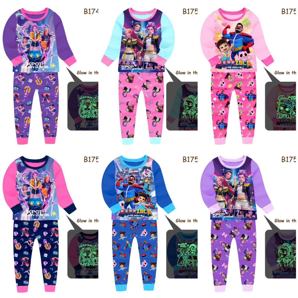 BARBILYA GLOW IN DARK SLEEPWEAR 119 สําหรับเด็กผู้หญิงและเด็กผู้ชาย