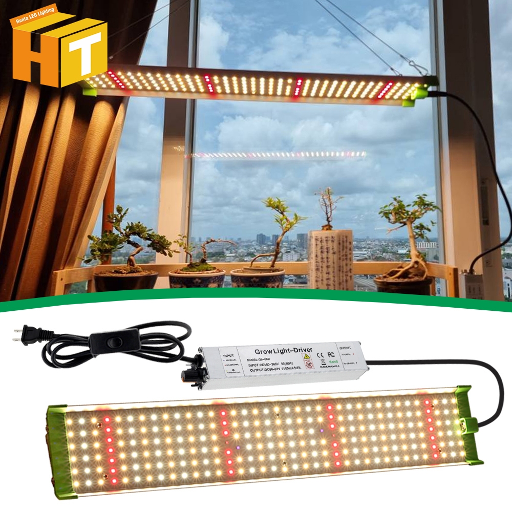 ไฟเติบโต LED 85W Samsung LM281b ไฟปลูกสเปกตรัมเต็มรูปแบบสามารถหรี่แสงได้ไฟ LED ปลูกพืชสําหรับพืชในร่