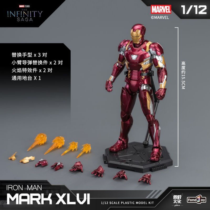 FONDJOY INFINITY SAGA-IRON MAN XLVI & XLV MK45 & MK46