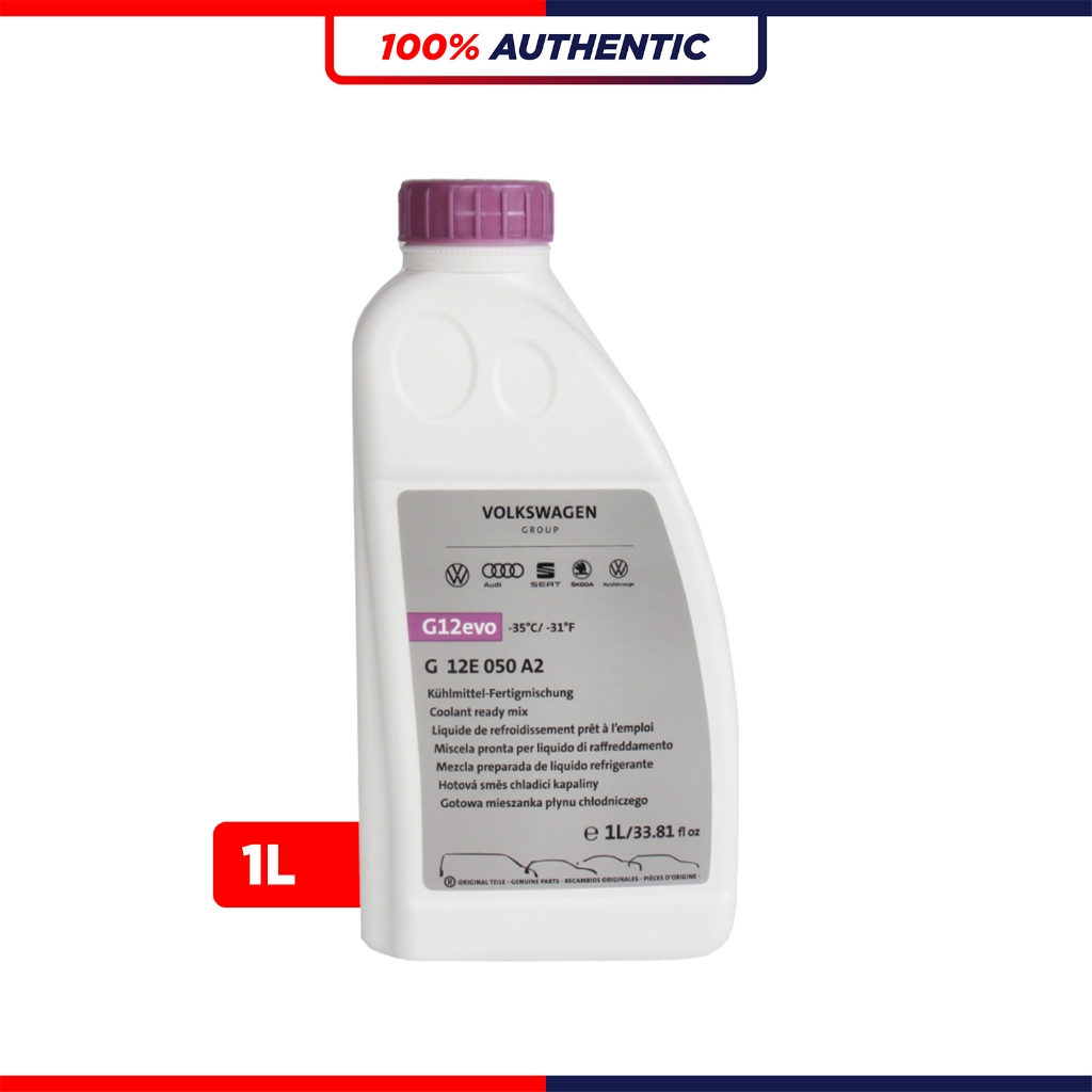 VOLKSWAGEN AUDI COOLANT G12 (1L) - AUDI / VW Polo A4 A5 A6 A7 Q3 Q5 Q7 Passat CC Golf