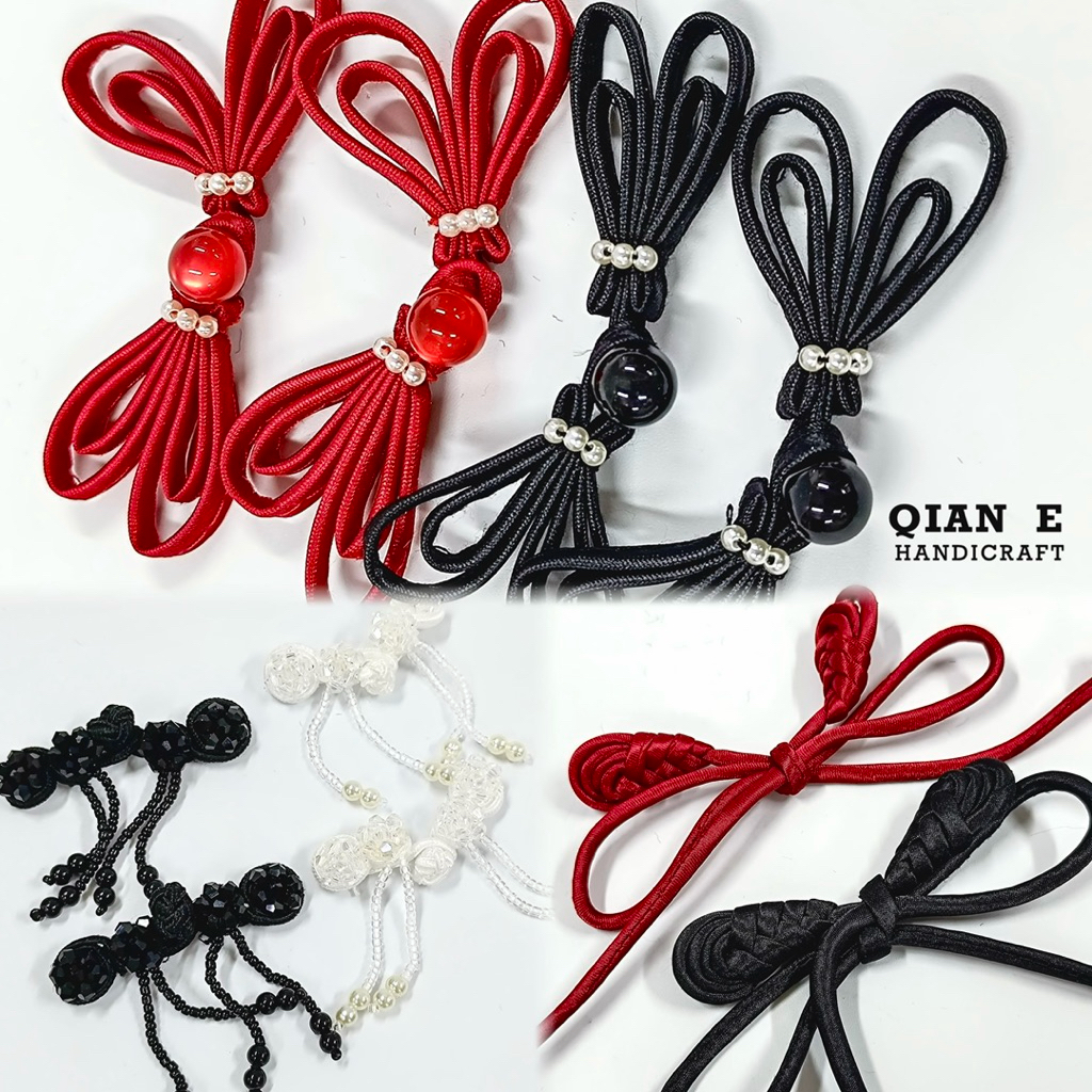 QIPAO ปุ่ม Knot กบปุ่มลูกปัดสําหรับ Qipao Cheongsam Hanfu ชุด Fasteners