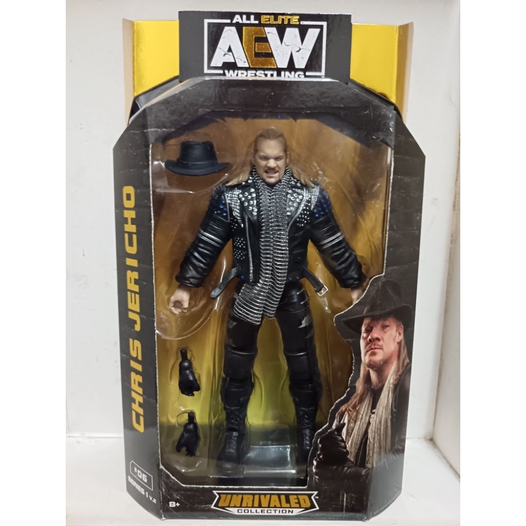 Jazwares AEW ไม่มีใครเทียบได้ Series 1 Chris Jericho Wrestling Figure