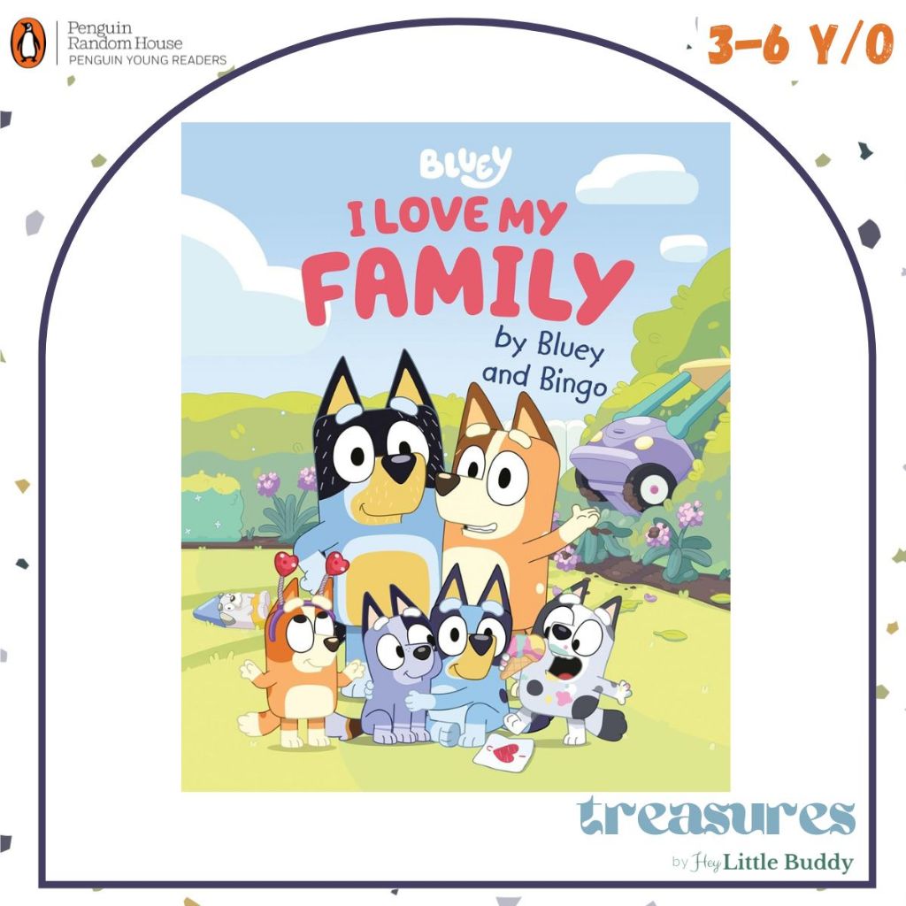Bluey และ Bingo I Love หนังสือเด็กครอบครัวของฉัน
