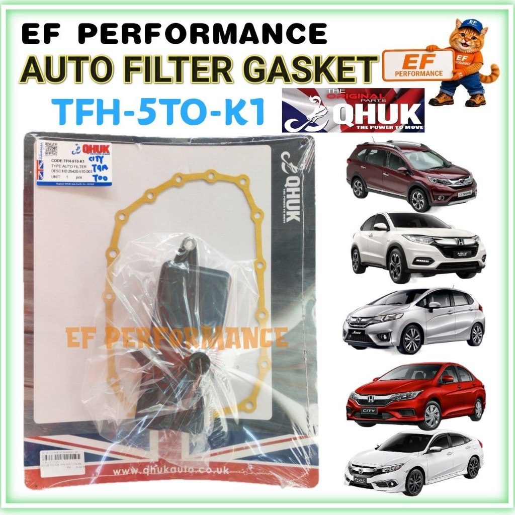 QHUK HONDA CITY T9A HRV BRV JAZZ CIVIC กรองอัตโนมัติ TFH-5TO-K1 T7A T5A TEA FC GK GM6 TOO ATF CLEANE