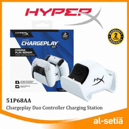 HYPER-X Chargeplay DUO สถานีชาร์จควบคุมสําหรับ PS5 พร้อมการออกแบบขนาดกะทัดรัดและเพรียวบาง, การเชื่อม