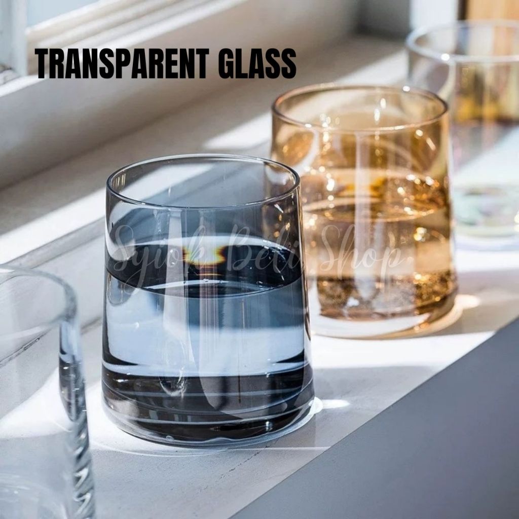 Transparent Water Glass Cawan