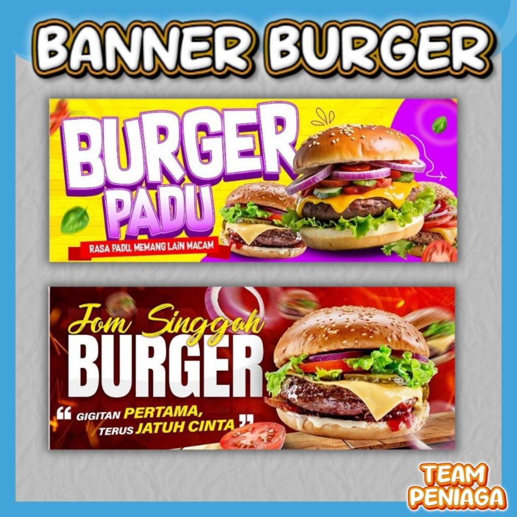 BURGER BANNER & TABLE MAT – ออกแบบที่สนับสนุน BURGER!