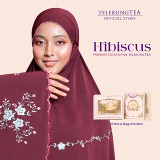 HIBISCUS by Telekung Tea | Premium Embroidered Telekung + Gift Box