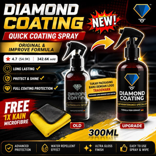 Diamond Coating 300ml Ceramic Quick Coating Spray  Car Polish  Headlamp