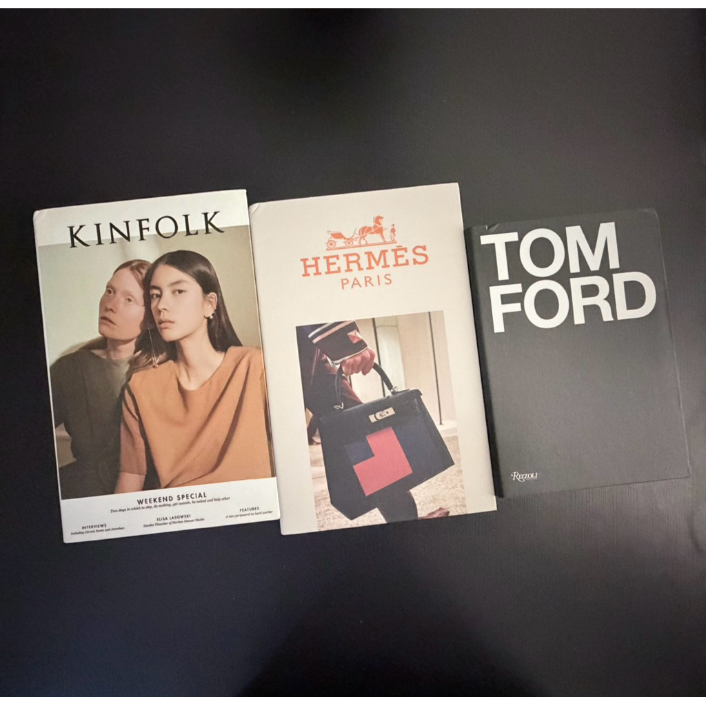 Preloved 3 in 1 Kinfolk, Hermes, Tom Ford Fake Books Bundle