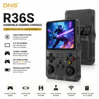 Permainan Tangan R36S Handheld Gaming Console With 20K Games Linux Open Source System Dual Hall Joystick like TRIMUI