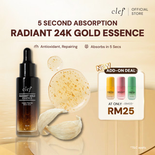 [Radiant Glow Boost] CLEF Radiant 24K Gold Essence 30ml | Brightening | Anti-Aging | Reduce Fine Lines | Serum Muka
