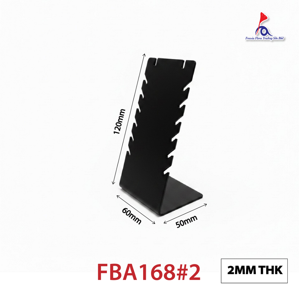 FREESIA ที่จัดระเบียบเครื่องประดับอะคริลิคระดับพรีเมียม / ขาตั้งสร้อยข้อมือ / ขาตั้งสร้อยคอ - FBA168