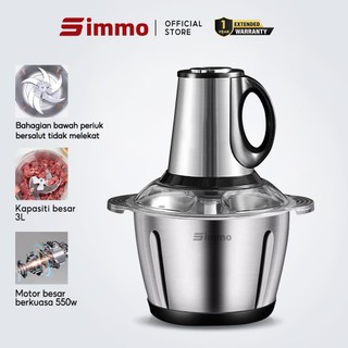Simmo Meat Grinder Food Processor Blende 4 Blades Chopper Blender 絞肉機 (550W/3L)