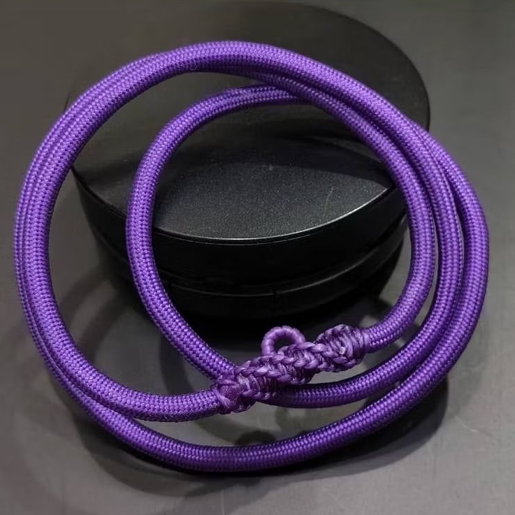 ความหนา 4 มม. สีม่วงสี Nylon String One Hook Amulet สร้อยคอ