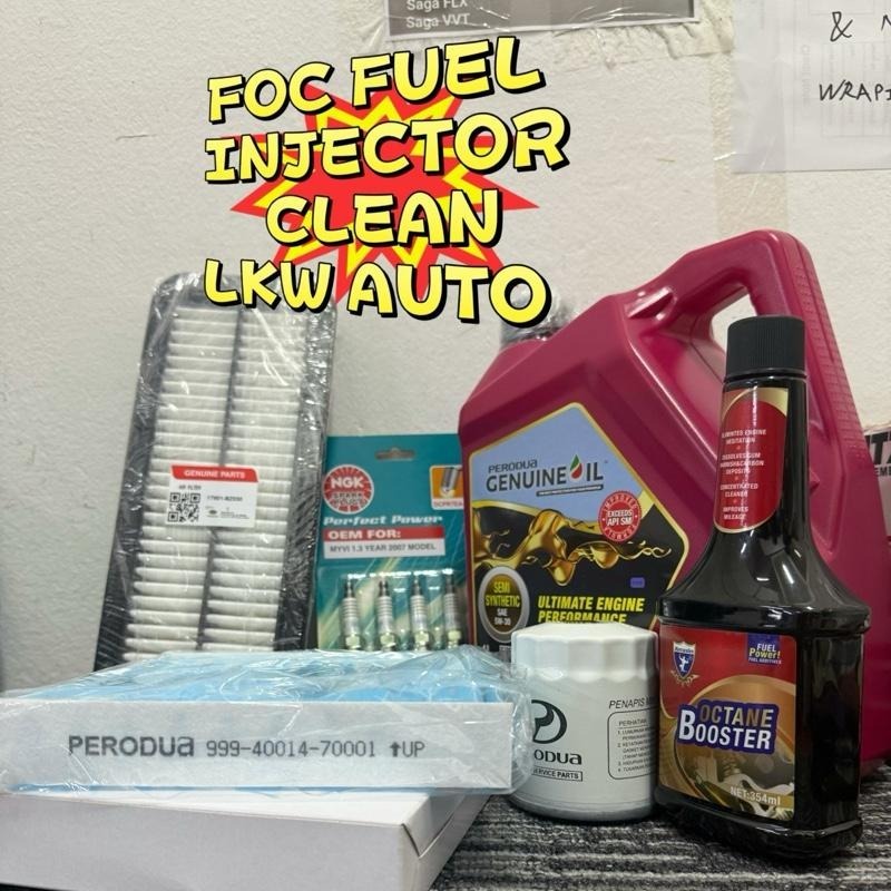 Perodua MYVI 5W30 SIRIM ENGINE OIL+กรองน้ํามัน KANCIL+2990+BZ030+SPARK PLUG DCPR7EA NGK FOE FUEL IN