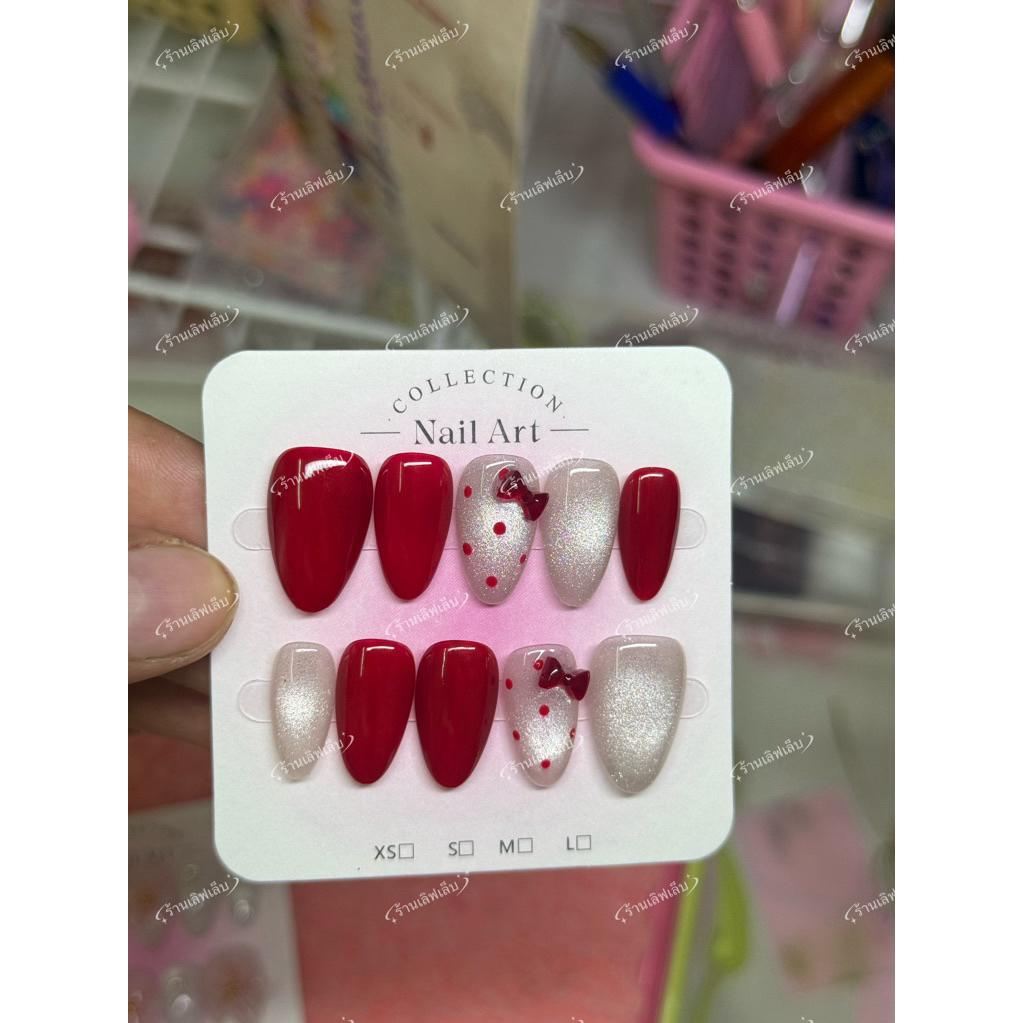 เล็บเจลปลอม สีเจลแท้ 100%  งานแฮนด์เมด ทำมือ
