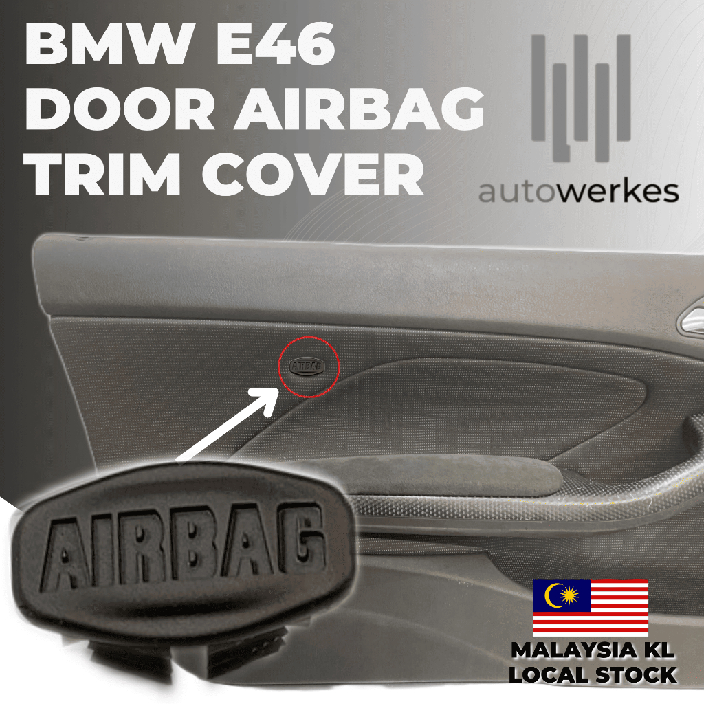 ฝาครอบตัดแต่งถุงลมนิรภัยประตู BMW E46