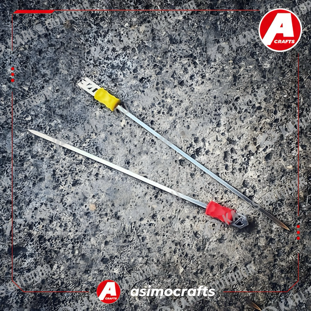 ASIMOCRAFTS SKEWER_A394 Asimocrafts x SANZO KOUMUTEN Camping Skewer Camping Stirrer สแตนเลสญี่ปุ่น