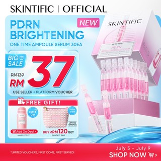 [NEW LAUNCH] SKINTIFIC PDRN Skin Booster Ampoule Serum Single Dose Niacinamide Brightening Repair Hydrating 1ml x 30pcs