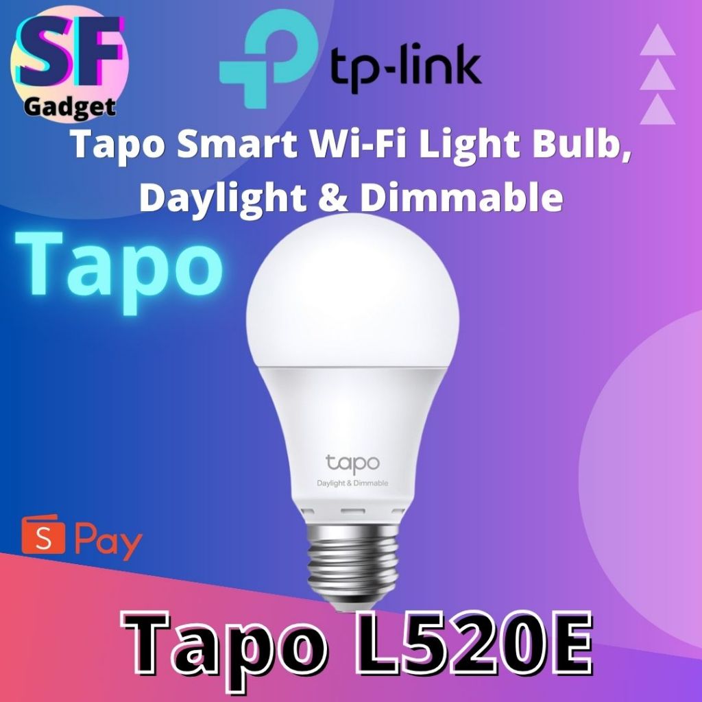 TP-Link Tapo L520E Tapo Smart Wi-Fi Light Bulb, Daylight & Dimmable 4000K dayligh Voice Controlt