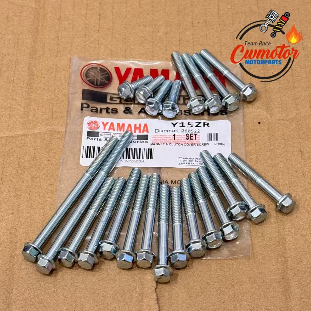 YAMAHA Y15ZR SCREW COVER ENJIN SET SCREW CLUTCH + MAGNET ENJIN COVER (ชุด)