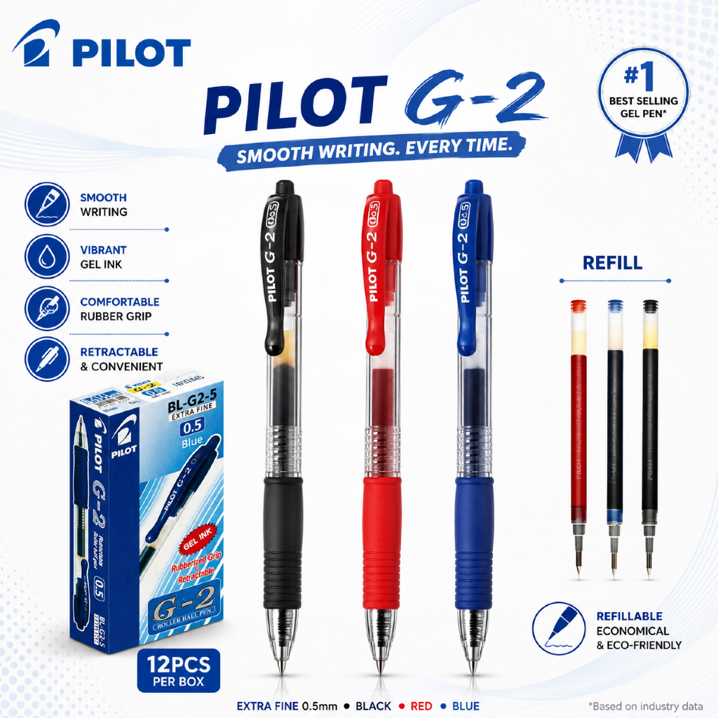 ปากกา Pilot G2/G2 Refill / ปากกาเจล Pilot G2 / ไส้ปากกาเจล Pilot G2