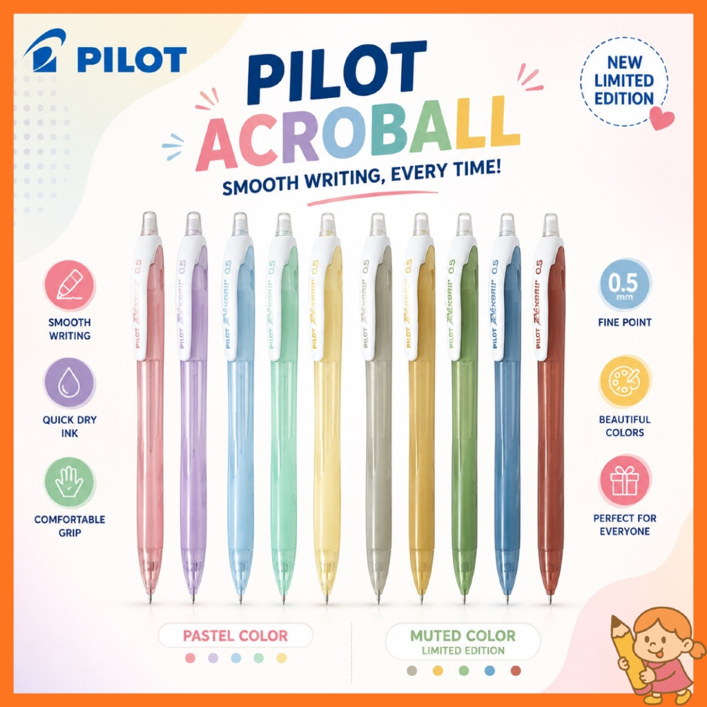 PILOT REX PASTEL MECHANICAL PENCIL / PILOT REXGRIP MUTED MECHANICAL PENCIL