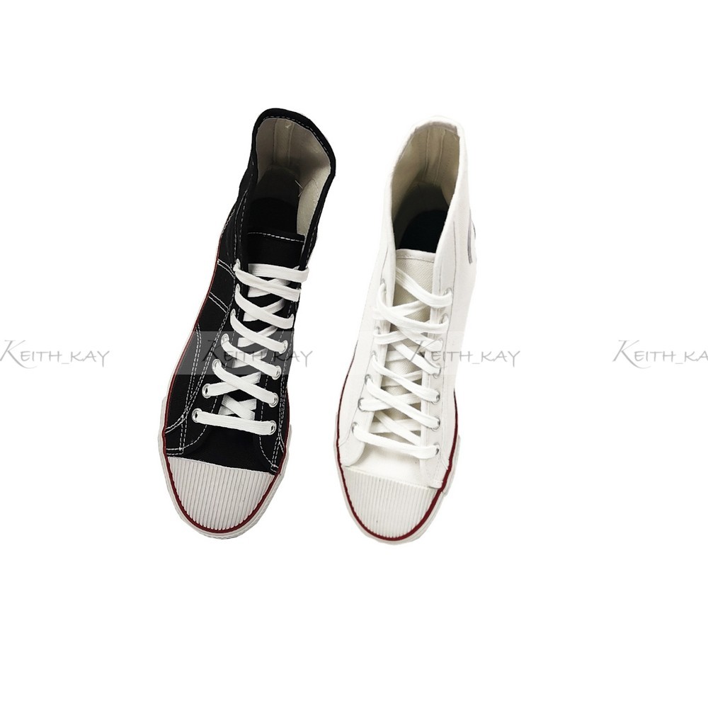 Warrior Classic High Cut Black & White Sepak Tak รองเท้า 5585/ High Cut Black & White School รองเท้า