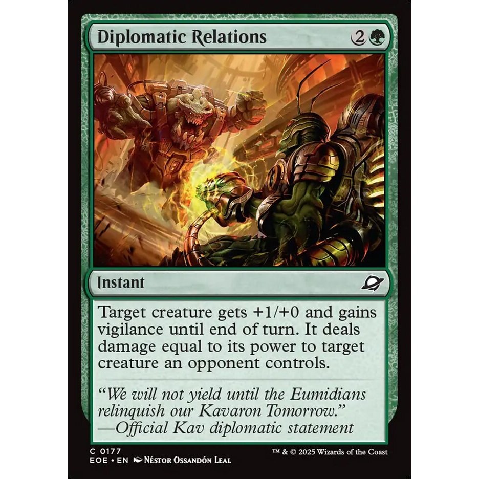 MTG: (EOE) C 177 - ขอบการ์ดเดี่ยว Diplomatic