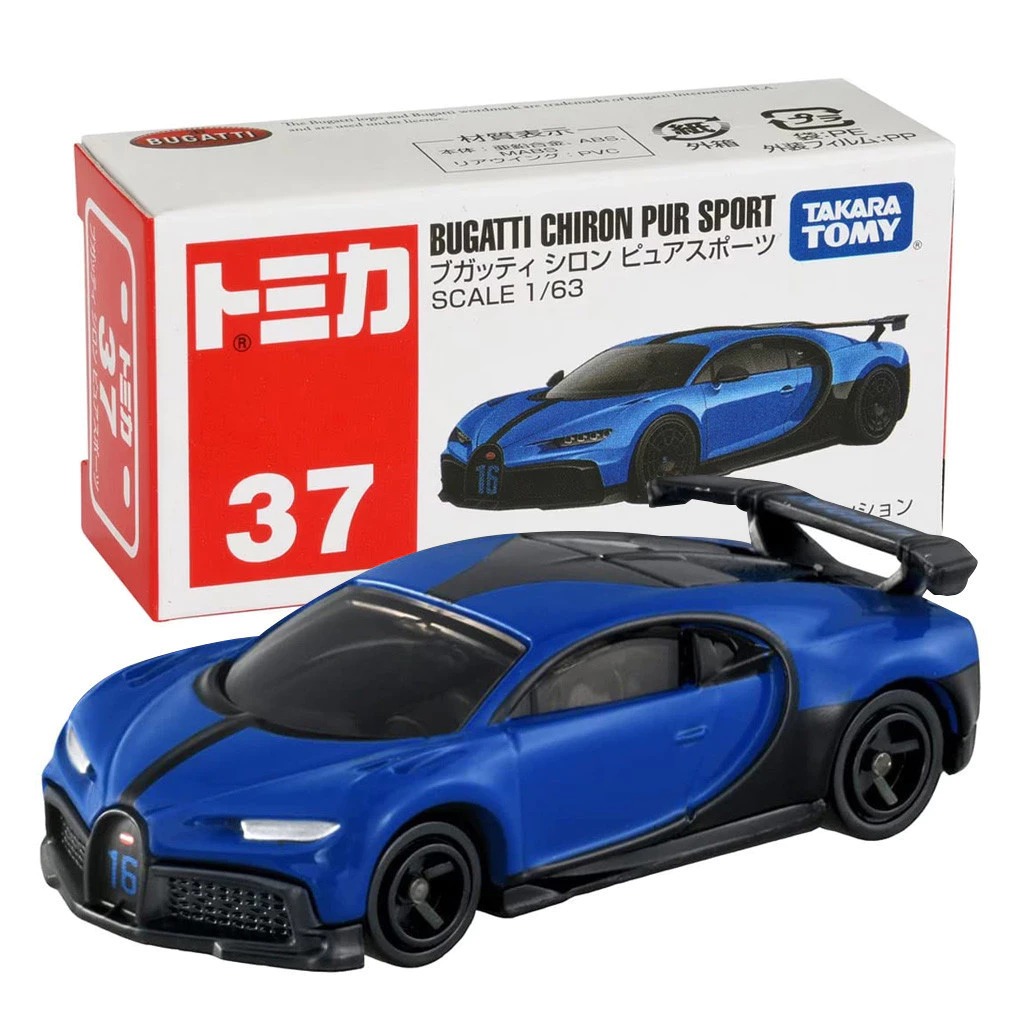 Tomica 37 Bugatti Chiron Pur Sport Takara Tomy รถเหล็ก (JP/CN)