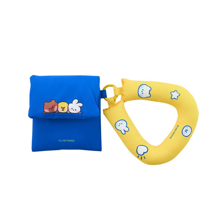 LINE Friends minini Puffy Series - Sling Puffy Bag / Mini Puff Charm Pouch
