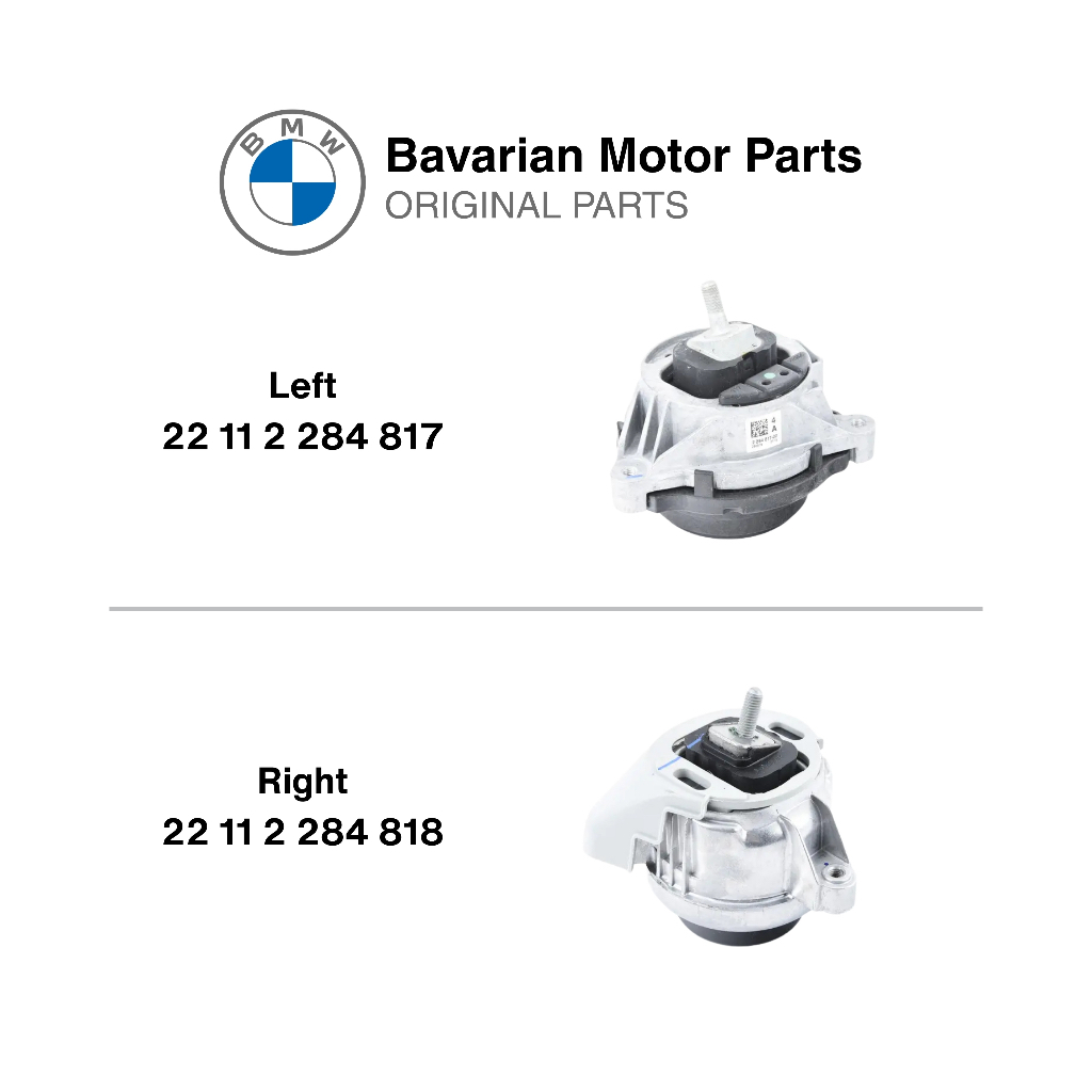 BMW ขายึดเครื่องยนต์ซ้าย/ขวาสําหรับ F80/F82/F87 (22112284817 / 22112284818)