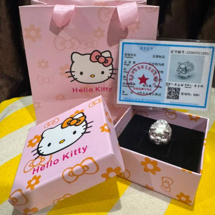 999 Silver Piggy Saving Bank สําหรับ Her Fortune Pig Piggy Bank 纯银小金进口拼图999 Silver Fortune Piggy Sav