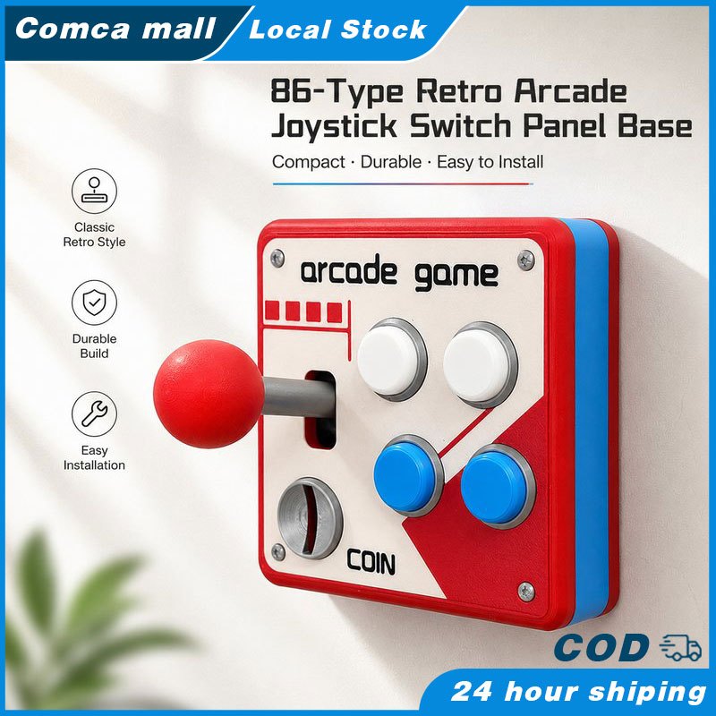 ประเภท 86 Retro อาเขตเกมสวิทช์แผ่น / 3d เกม Themed Light Switch Decor สําหรับ Gamer Room Studio Wall