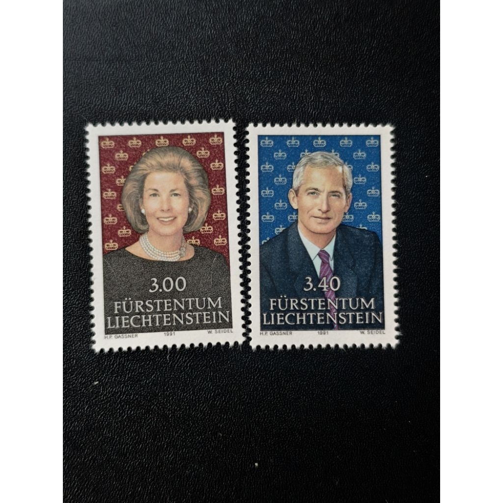 CE288 Litechtensine ปี 1991 แสตมป์ Definitive มูลค่าสูง ครบชุด 2v VF MNH เทียบเท่า myr12+ ใน 1991