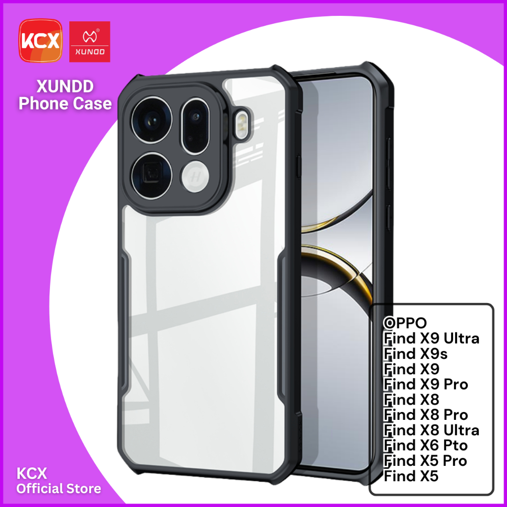 เคสโทรศัพท์ XUNDD สําหรับ OPPO Find X9 Ultra / X9s / X9 / X9 Pro / X8 Ultra / X8 / X8 Pro / X6 Pro /