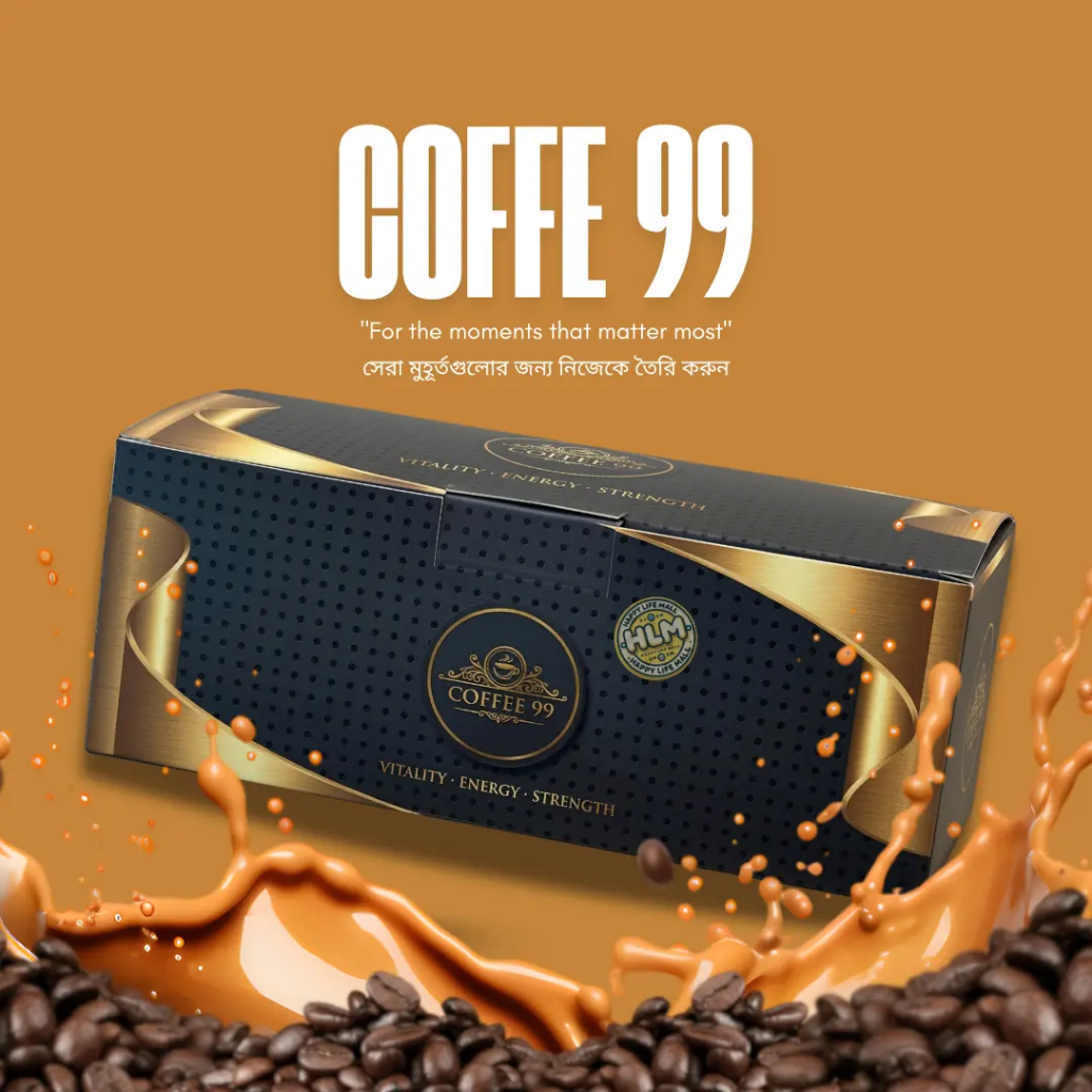 100% Kopi Kuat COFFEE 99 กล่อง 10 ชิ้น Boost Energy