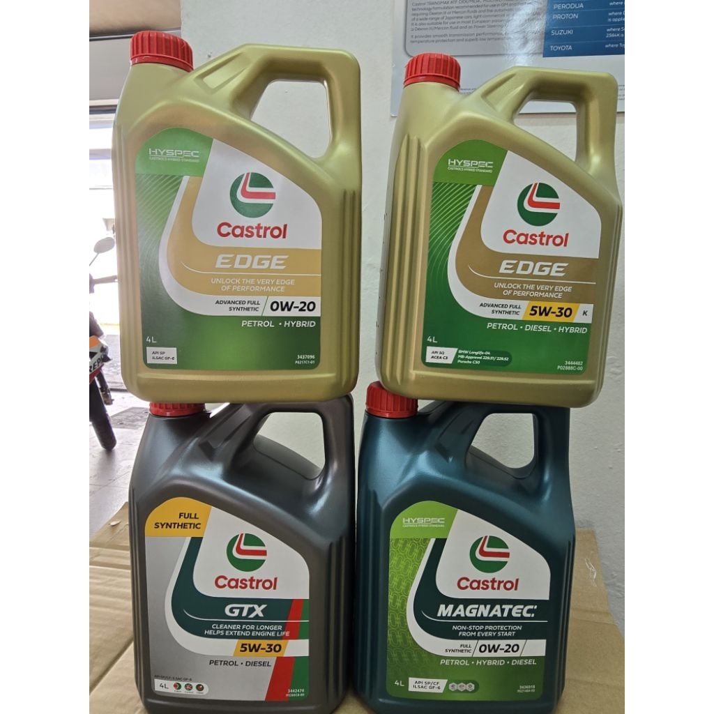 CASTROL GTX / MAGNATEC & EDGE ENGINE OIL - 0W20 / 5W30