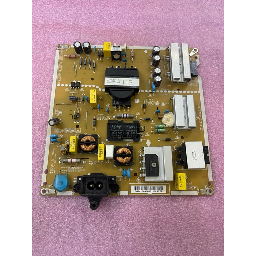 LG 49UH610T แหล่งจ่ายไฟ LG 43UH610T