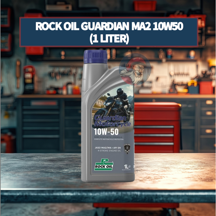 ROCK OIL GUARDIAN MA2 10W-50 (กึ่งสังเคราะห์) - 1 LITER