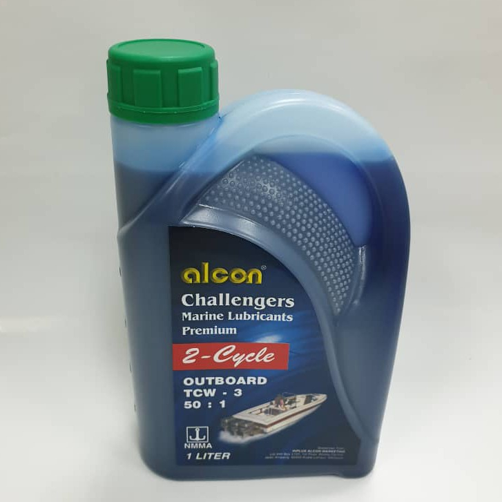 ALCON TCW-3 ENGINE OIL 1L OUTBOARD MARINE LUBRICANTS PREMIUM 2-STROK 2T