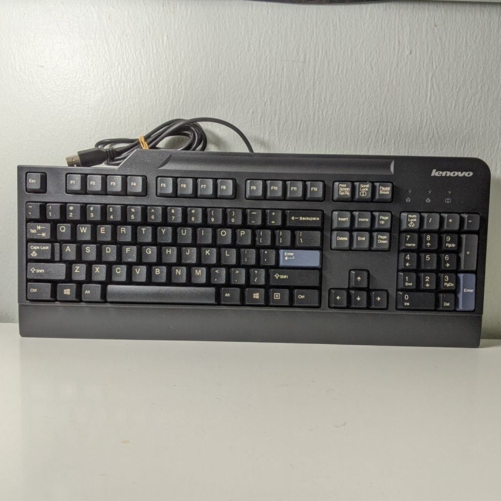Used Lenovo KB1021 USB Wired Keyboard 90% Like New รับประกัน 1 เดือน