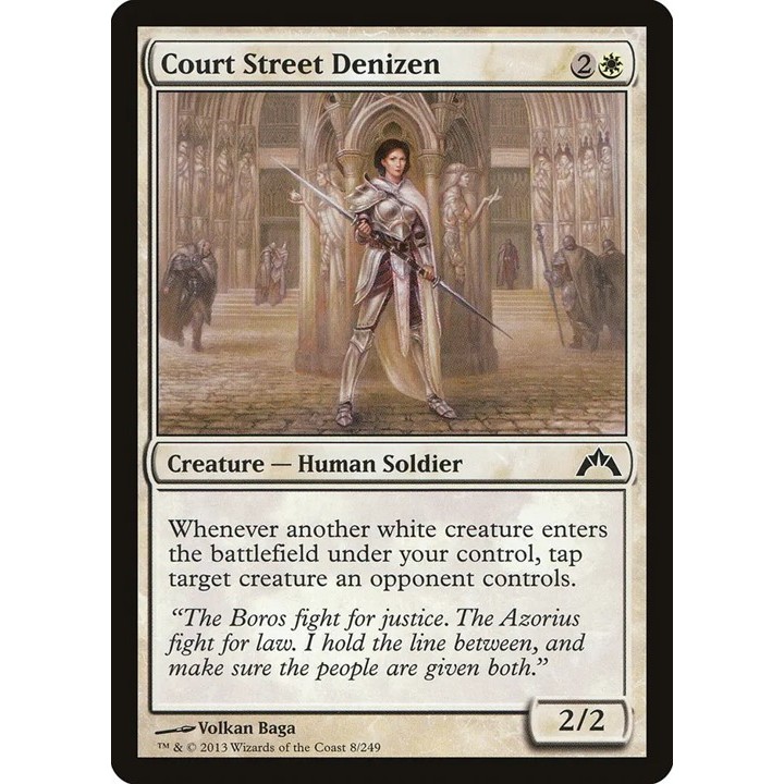 MTG: (GTC) C 008 - Court Street Denizen การ์ดเดี่ยวป้องกันการชน