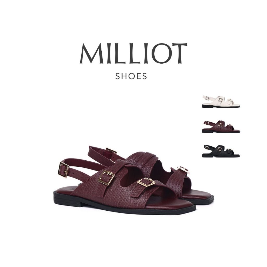 Milliot Amari Buckle Sandals Selipar Wanita